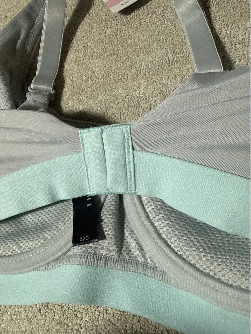 Natori Recharge Bra Size 32D Color Highrise/Aqua Sky NWT MSRP $66